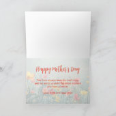 "Moeder"  Bloemen Moederdag Kaart (Binnen)