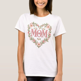Moeder Bloemhart Pastel T-Shirt