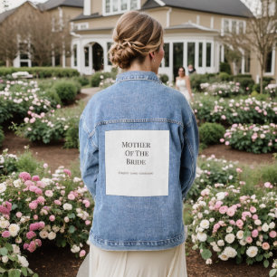 Moeder Bruidsjassen Elegante Trouwstijl Denim Jacket