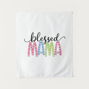 Moeder Cadeau Gezegende Mama Wandkleed