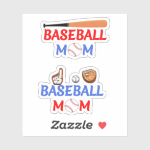 Moeder Cadeau, Honkbal Moeder Stickers 