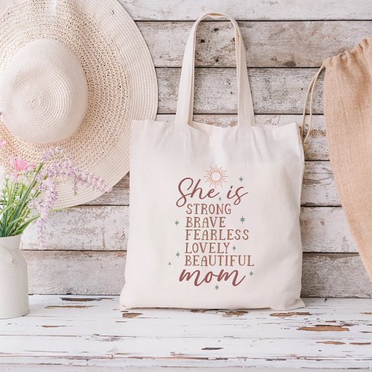 Moeder citeert inspiratie tote bag