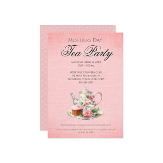 Moeder Dag Tea Party Kaart