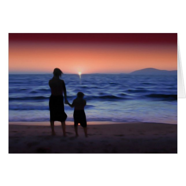 Moeder Daughter Sunset (Voorkant Horizontaal)