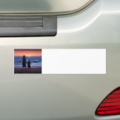 Moeder Daughter Sunset Bumpersticker (Op auto)