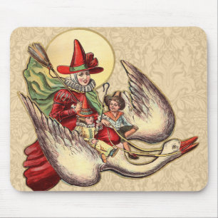 Moeder de Gans Kind Antieke Illustratie Muismat