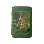 Moeder Deer en Fawn Forest Green Badmat (Voorkant Verticaal)