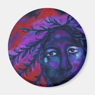 Moeder die alles bekijkt - Crimson en Violet Compa Magneet