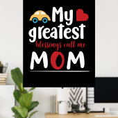 Moeder die mijn grootste zegels geeft, noem me mam poster (Thuiskantoor)