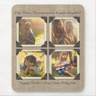 Moeder Dochter Aangepast Instagram Fotoraster Muismat