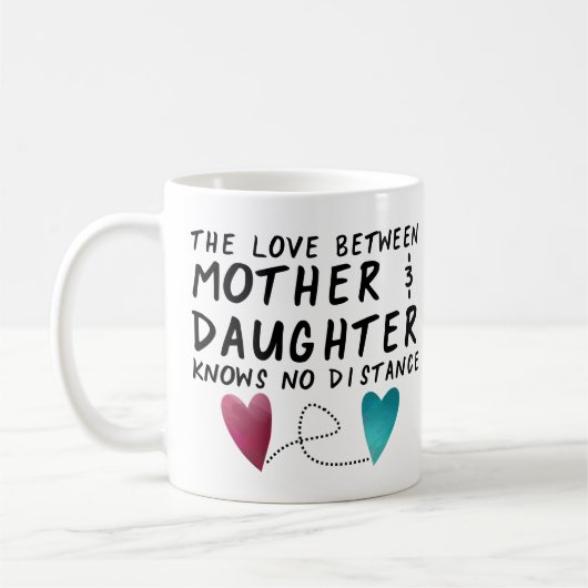 Moeder Dochter Afstand Koffie Mok (Links)