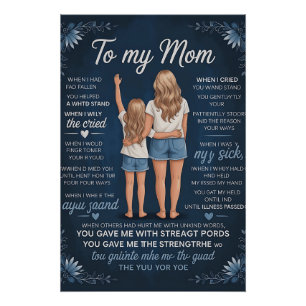 Moeder-Dochter Band Kunstprint – Sentimenteel Blon Perfect Poster