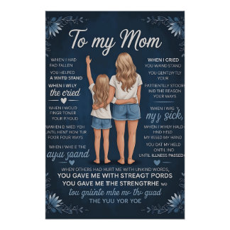 Moeder-Dochter Band Kunstprint – Sentimenteel Blon Perfect Poster