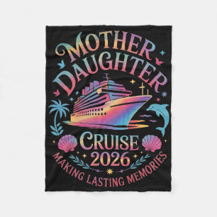 Moeder Dochter Cruise 2026 Vakantie Trip Matching Fleece Deken