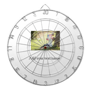 Moeder dochter familie foto naam toevoegen afbeeld dartbord