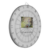 Moeder dochter familie foto naam toevoegen afbeeld dartbord (Voorkant Links)