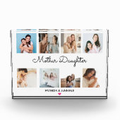 Moeder Dochter Kalligrafie | Aangepaste fotocollag Fotoblokken (Voorkant)