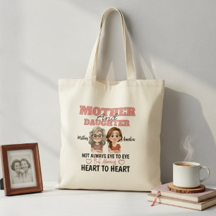 Moeder Dochter Liefde Over Afstand Hart Om Te Hore Tote Bag
