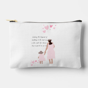 Moeder & Dochter Roze Hart Silhouet Etui