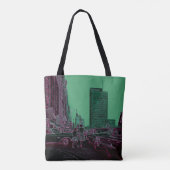 Moeder Dochter Shopping Michigan Ave Chicago 1961 Draagtas (Achterkant)