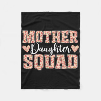 Moeder Dochter Squad Moeder Matching Moeder Dochte Fleece Deken