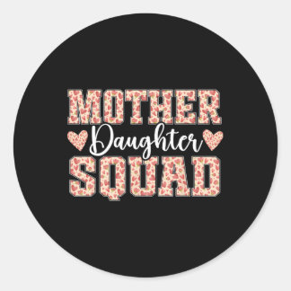 Moeder Dochter Squad Moeder Matching Moeder Dochte Ronde Sticker