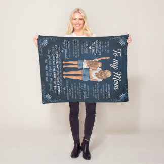Moeder-dochterbanddeken – Zinnige blondine Fleece Deken