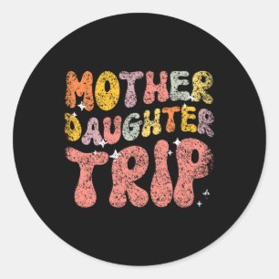 Moeder Dochterreis Dochters Mama Matching Moeder Ronde Sticker