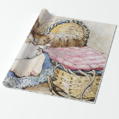 Moeder Dormouse en haar kind - Beatrix Potter Cadeaupapier (Uitgerold)