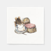 Moeder Dormouse en haar kind Servetten (Voorkant)