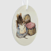 Moeder Dormouse en haar kinderen Kerstmis Ornament (voorkant)