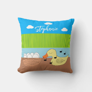 Moeder Duck zingt op haar eieren Kussen