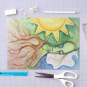 Moeder Earth Gaia Goddess Tissuepapier (Craft)