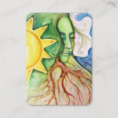 Moeder Earth Gaia Goddess Visitekaartje (Voorkant)