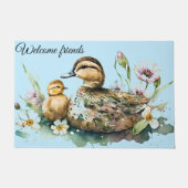Moeder Eend en Eendjes Deurmat (Voorkant)