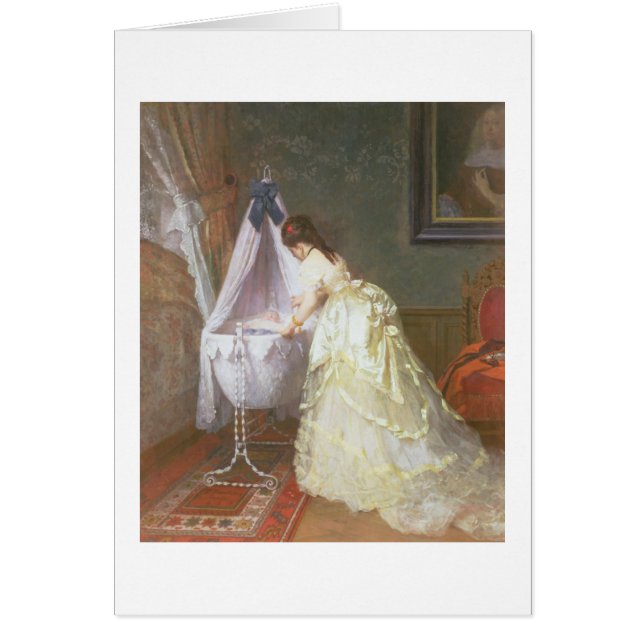 Moeder en Baby, 1869 (olie op het paneel) (Voorkant)