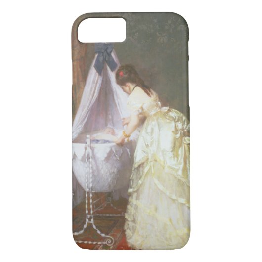 Moeder en Baby, 1869 (olie op het paneel) Case-Mate iPhone Case (Achterkant)