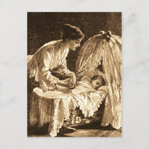 moeder en Baby Briefkaart