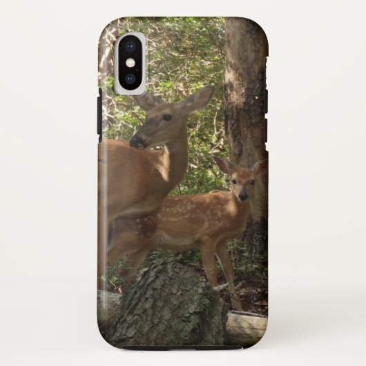 Moeder en Baby Deer in het natuurpark Shenandoah Case-Mate iPhone Case (Achterkant)
