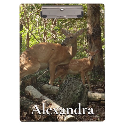 Moeder en Baby Deer in het natuurpark Shenandoah Klembord (Voorkant)