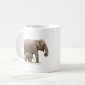 Moeder en Baby Elephant Koffiemok (Voorkant links)