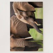 Moeder en Baby Elephant Legpuzzel (Verticaal)