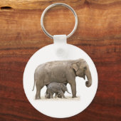 Moeder en Baby Elephant Sleutelhanger (Voorkant)