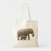 Moeder en Baby Elephant Tote Bag (Voorkant)