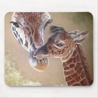 Moeder en Baby Giraffe Muismat