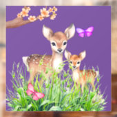 Moeder en Baby Herten Raamsticker (Vel 2)