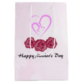 Moeder en Baby Kind Anjer Moederdag Medium Cadeauzakje (Achterkant)