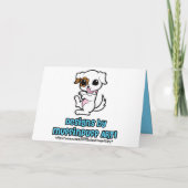 Moeder en baby Konijn Moederdag kaart (Achterkant)