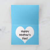 Moeder en baby Konijn Moederdag kaart (Binnen)