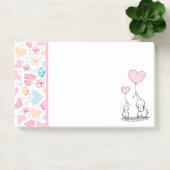 Moeder en Baby Olifanten met Harten Post-it® Notes (Kantoor)